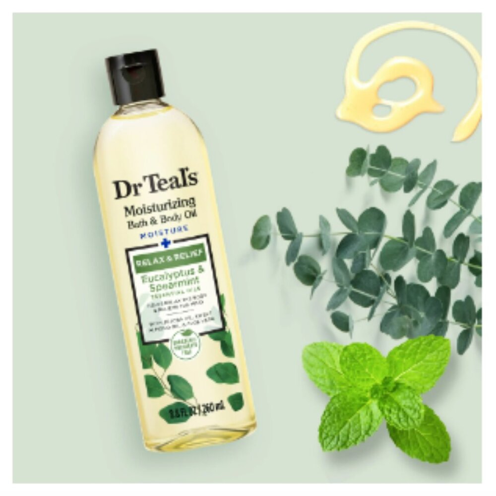 Dr. Teal's Moisturizing Bath & Body Oil Eucalyptus & Spearmint